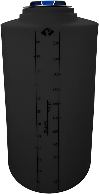 65 Gal ProChem® Potable Water Tanks - LPE 1.0 FDA - Black